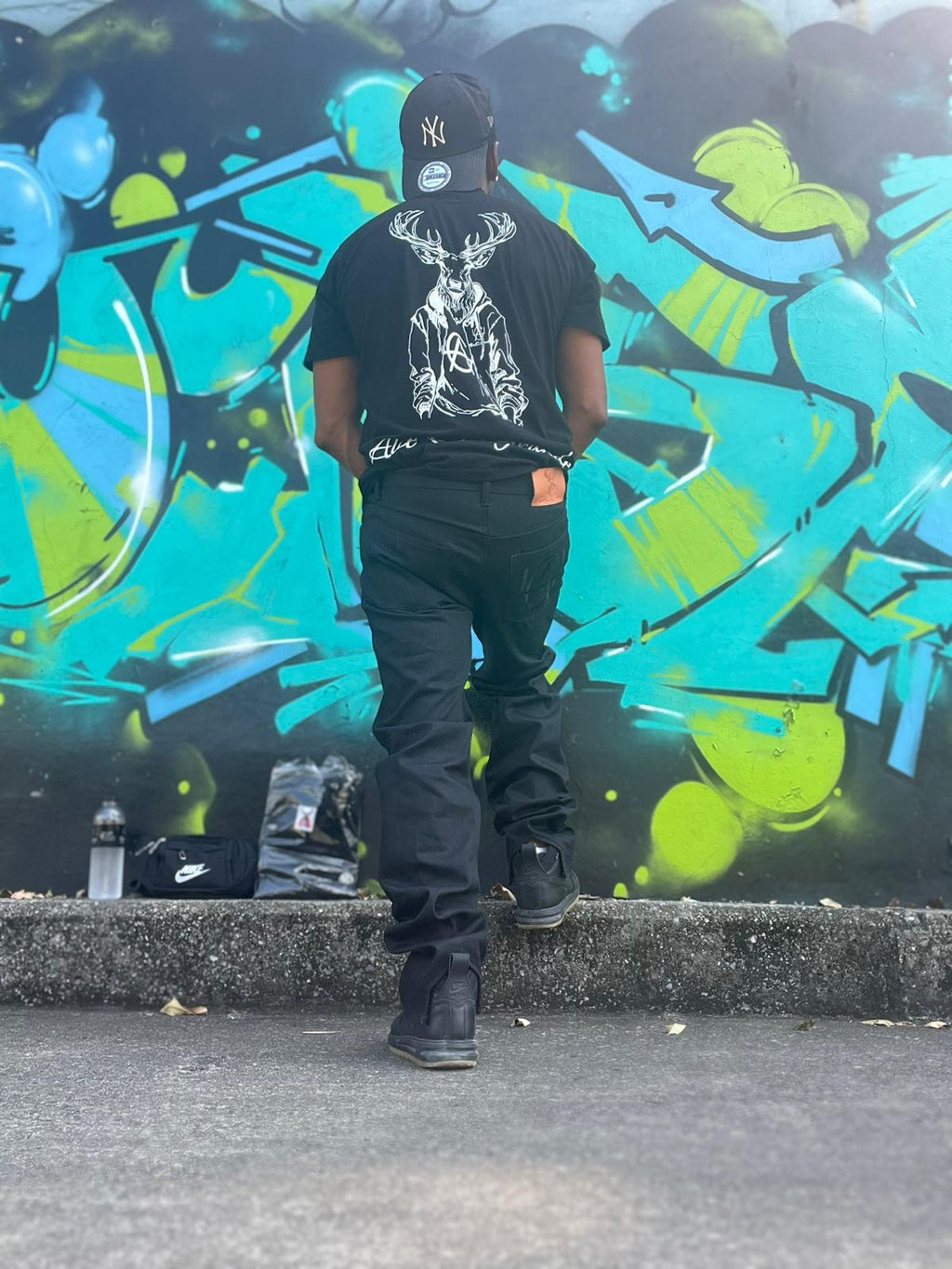 Alce El Grande Sneaker Cut  Black Denim jeans