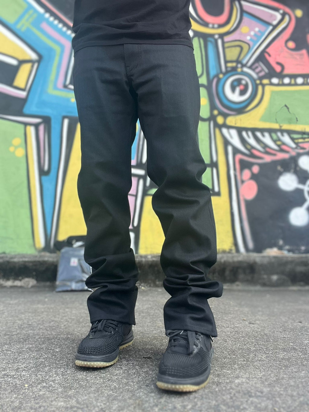 Alce El Grande Sneaker Cut  Black Denim jeans