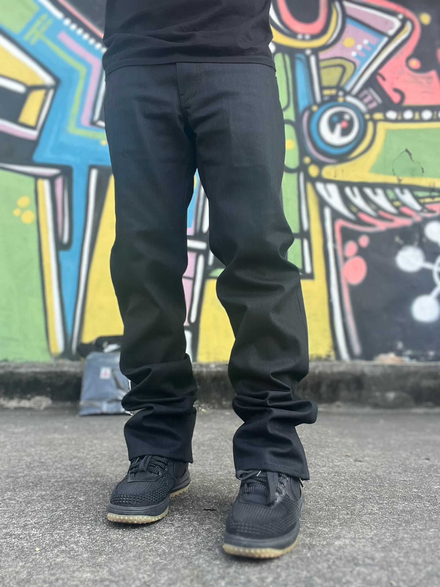 Alce El Grande Sneaker Cut  Black Denim jeans