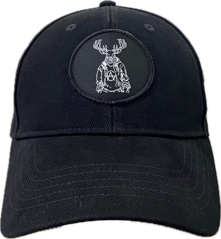 Dadhat: Black/White embroidered Logo