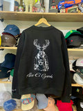 Sweater: Black-W-Print