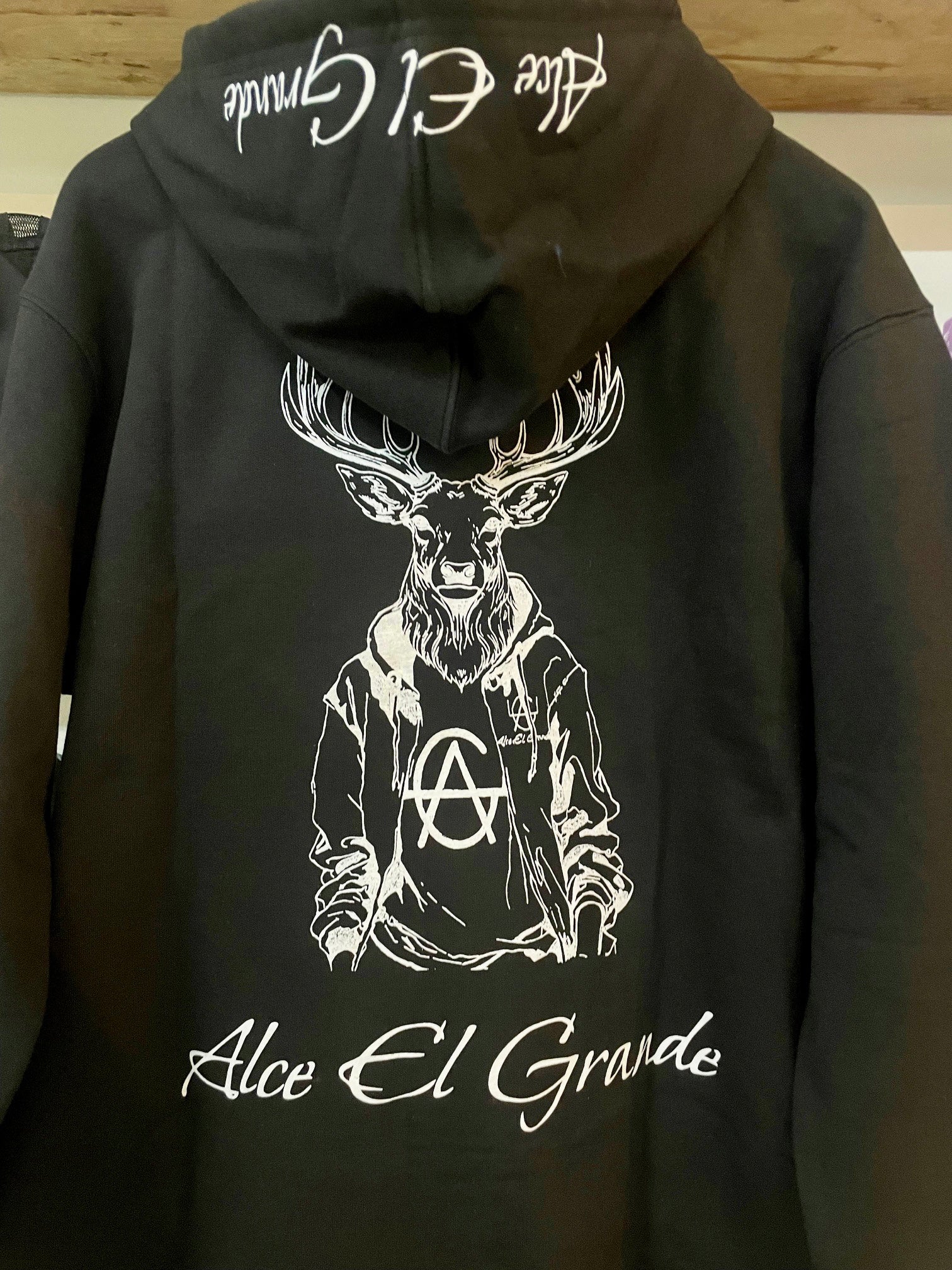 Alce El Grande 100%cotton Hoodies With Embroidery