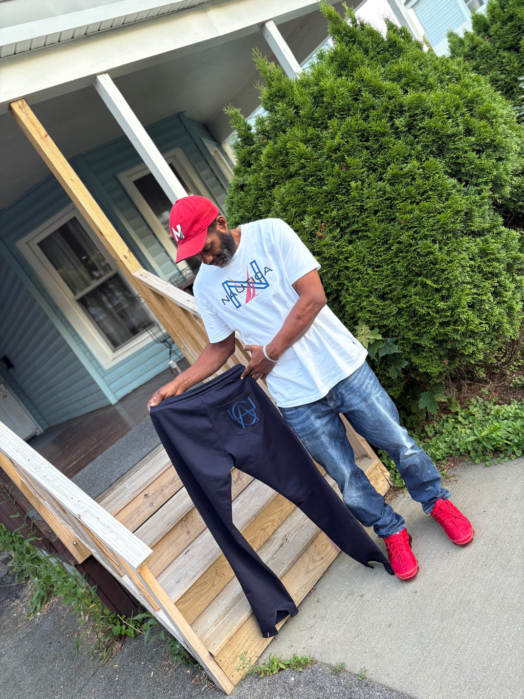 Sweatpants: Blue-SkyBlu-Logo