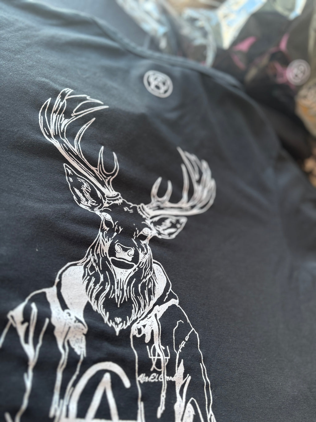 Women’s Tshirts Black/White logo Print